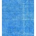 Blue Handmade Vintage Overdyed Turkish Carpet